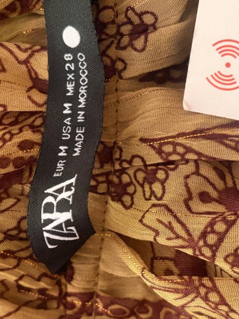 ZARA Long Sleeve Paisley Dress ZW Collection Size M $179 NWT * See description - Picture 8 of 15